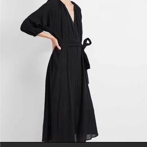 Apiece Apart Isla Jumpsuit Gauzy Cotton Black size 6